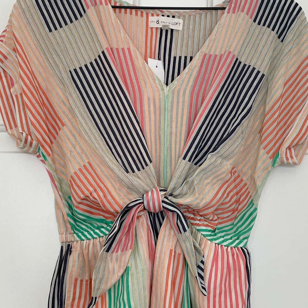 NWT Tie Waist Midi Dress - Picture 5 of 11
